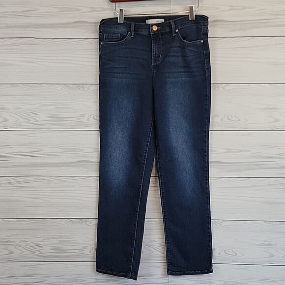 Ella Moss Blue Denim Straight Leg Jeans Womens Size 10 - Picture 4 of 13